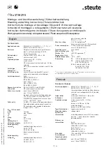 Предварительный просмотр 17 страницы steute STM 295 Mounting And Wiring Instructions