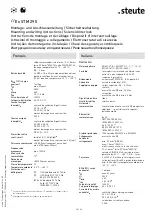 Предварительный просмотр 18 страницы steute STM 295 Mounting And Wiring Instructions