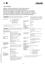 Предварительный просмотр 20 страницы steute STM 295 Mounting And Wiring Instructions