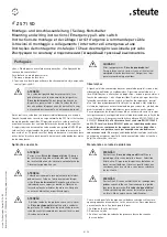 Preview for 8 page of steute ZS 71 VD Mounting And Wiring Instructions