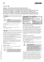 Preview for 9 page of steute ZS 71 VD Mounting And Wiring Instructions