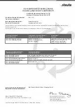 Preview for 18 page of steute ZS 71 VD Mounting And Wiring Instructions