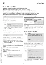 Предварительный просмотр 6 страницы steute ZS 73 HES Extreme Mounting And Wiring Instructions