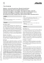 Preview for 2 page of steute ZS 73 S Mounting And Wiring Instructions