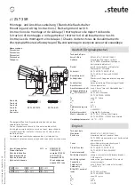 Preview for 4 page of steute ZS 73 SR Mounting And Wiring Instructions