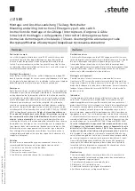 Preview for 2 page of steute ZS 80 Mounting And Wiring Instructions