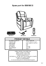 Preview for 5 page of Steve Silver Brisbane BS850CG Assembly Instructions Manual