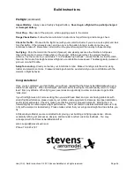 Preview for 35 page of Stevens AeroModel Ace 100 Instructions Manual