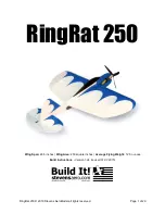 Stevens AeroModel Build It! RingRat 250 Assembly Instructions Manual preview