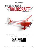 Preview for 1 page of Stevens AeroModel Clipped-Wing Taylorcraft Build Instruction Manual