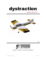 Stevens AeroModel Dystraction backyard /Indoor F3A Manual preview