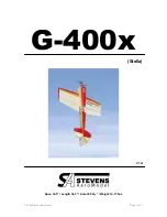 Preview for 1 page of Stevens AeroModel G-400x Manual