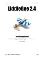 Preview for 1 page of Stevens AeroModel LiddleGee 2.4 Photo Supplement