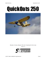 Stevens AeroModel QuickOats 250 Build Instructions preview