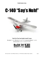 Stevens AeroModel Say's Nuh! C-140 Build Instructions preview