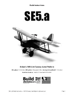 Preview for 1 page of Stevens AeroModel SE5.a Build Instructions