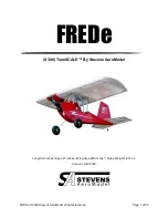 Stevens AeroModel ToonSCALE FREDe Manual preview