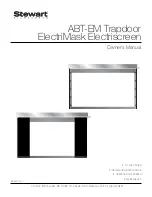 Stewart Audio ABT-EM Trapdoor ElectriMask Electriscreen Owner'S Manual preview