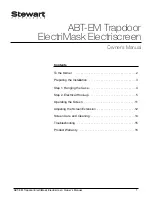 Preview for 3 page of Stewart Audio ABT-EM Trapdoor ElectriMask Electriscreen Owner'S Manual