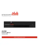 Предварительный просмотр 1 страницы Stewart Audio AV-50 Owner'S Manual