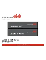 Stewart Audio AV25-2 NET Series Owner'S Manual предпросмотр