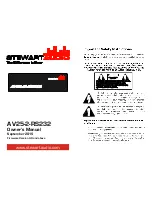 Stewart Audio AV25-2-RS232 Owner'S Manual preview