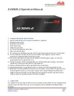 Stewart Audio AV30MX-2 Operation Manual preview