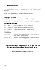 Preview for 22 page of Stewart Audio CVA 25-1 Owner'S Manual