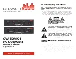 Stewart Audio CVA50MX-1 Owner'S Manual предпросмотр