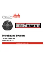 Preview for 1 page of Stewart Audio IntraSound System Owner'S Manual