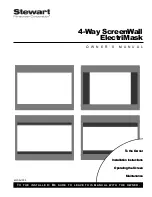 Preview for 1 page of Stewart Filmscreen Corp 4-Way ScreenWall ElectriMask Owner'S Manual