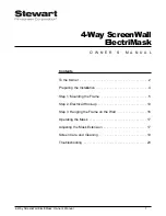 Preview for 3 page of Stewart Filmscreen Corp 4-Way ScreenWall ElectriMask Owner'S Manual