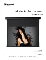 Stewart Filmscreen Corp A Electriscreen Owner'S Manual preview