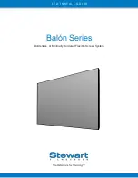 Stewart Filmscreen Corp Balon Series Install Manual preview