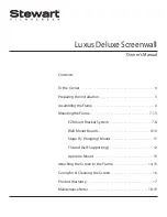 Preview for 3 page of Stewart Filmscreen Corp Luxus Deluxe ScreenWall Owner'S Manual