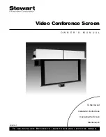 Предварительный просмотр 1 страницы Stewart Filmscreen Corp VCS-1007 Owner'S Manual