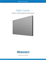 Stewart Filmscreen Balon Series Owner'S Manual preview