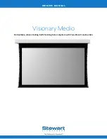 Preview for 1 page of Stewart Filmscreen Visionary Medio Owner'S Manual