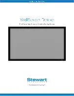 Предварительный просмотр 1 страницы Stewart Filmscreen WallScreen Deluxe Owner'S Manual