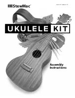 Preview for 1 page of Stewart Golf ukulele kit Assembly Instructions Manual