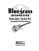 Stewart MacDonald Bluegrass Resomaster Assembly Instructions Manual preview