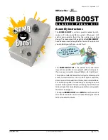 Stewart MacDonald bomb boost Assembly Instructions Manual preview