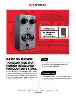 StewMac EC EXPANDER PEDAL KIT Instruction Manual предпросмотр