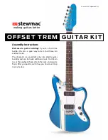 StewMac OFFSET TREM Assembly Instructions Manual предпросмотр