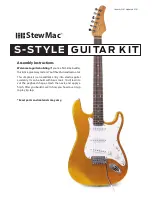 StewMac S-STYLE GUITAR KIT Assembly Instructions Manual предпросмотр