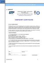 Предварительный просмотр 7 страницы STF-Filtros FMA-3000 Installation, Operation And Maintenance Manual