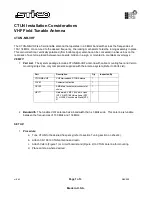 STI-CO CTUN-NB-VHF Installation Considerations preview