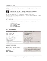 Preview for 3 page of STI COMBY 4000 Instructions For Use And Maintenance Manual