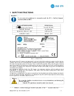 Preview for 5 page of STI IMI FasTrak Compact FTC-I Instructions Manual