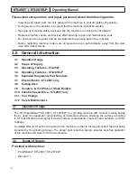 Предварительный просмотр 10 страницы STI P/M STI-2807 Operating Manual